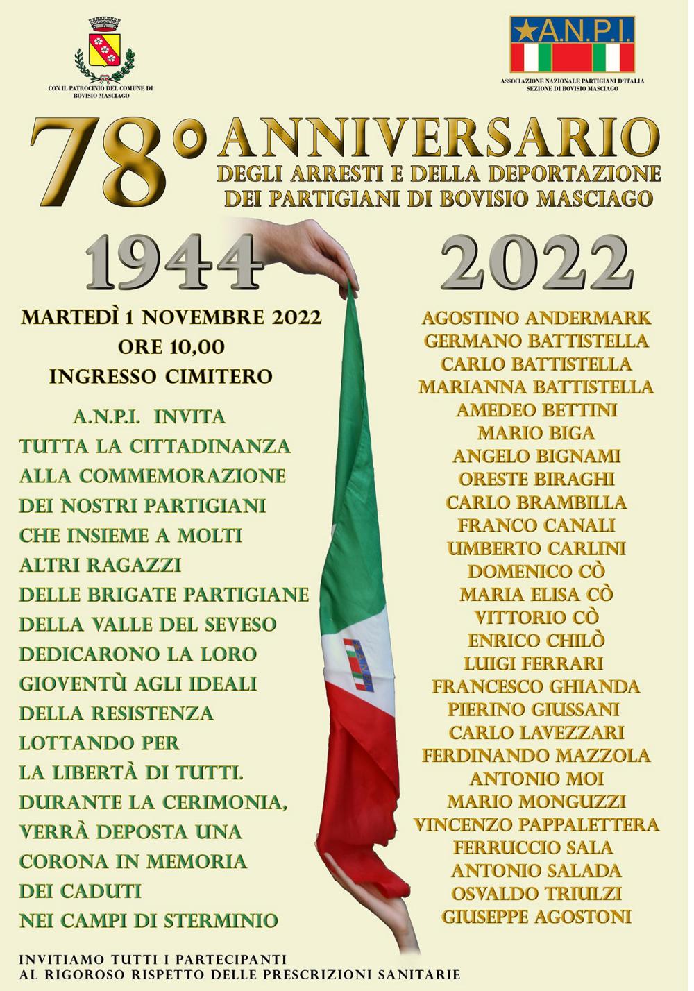 Manifesto ANPI 1 Novembre