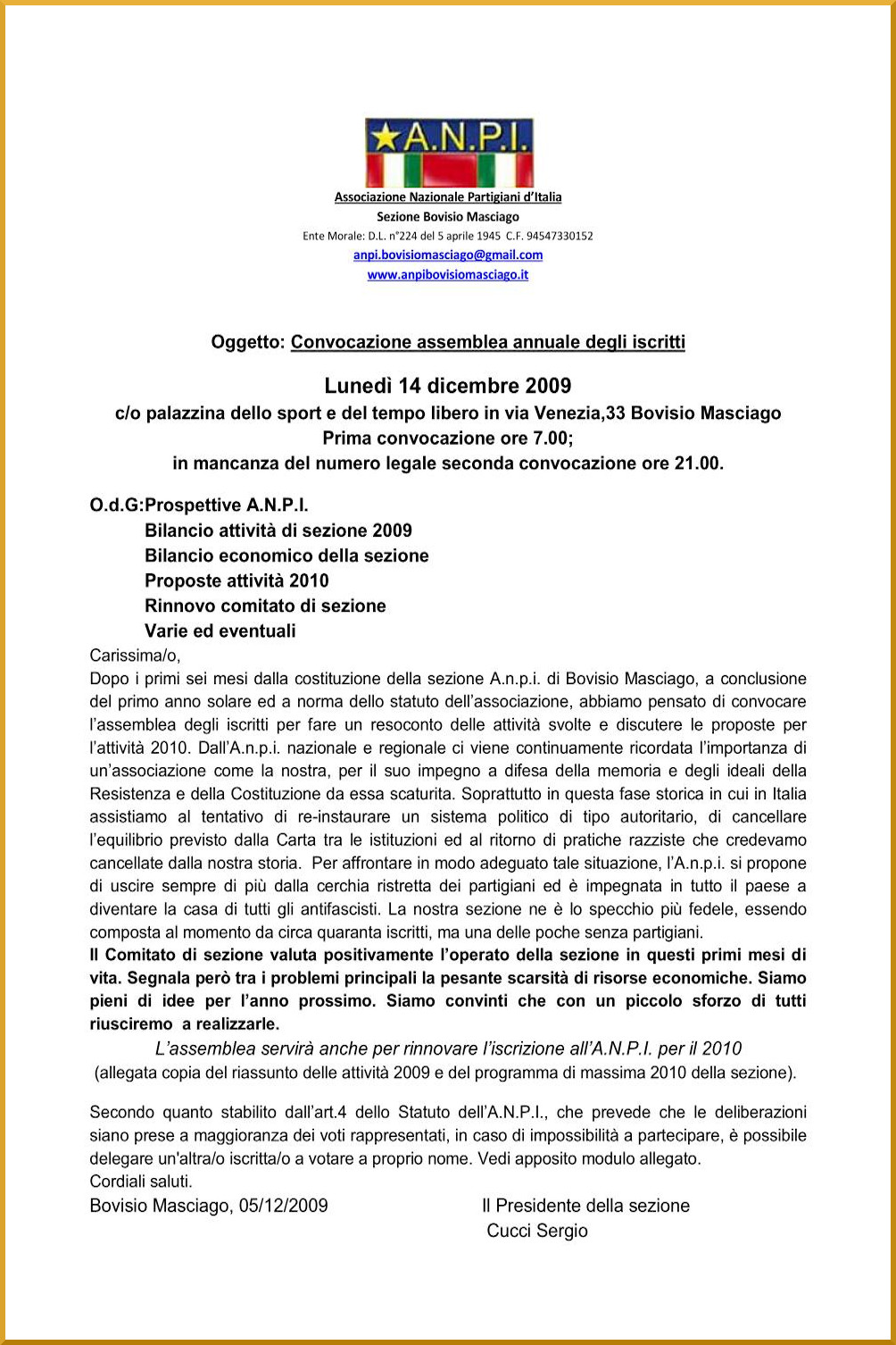Foto Manifesto dell'iniziativa