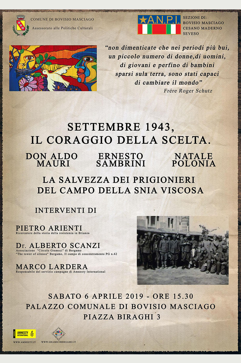 Manifesto dell'incontro