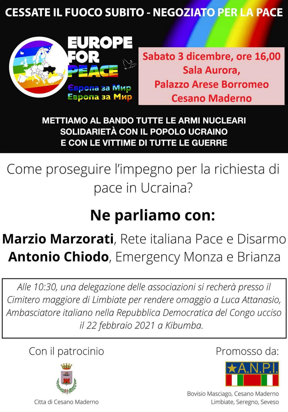 Manifesto ANPI impegno per la pace