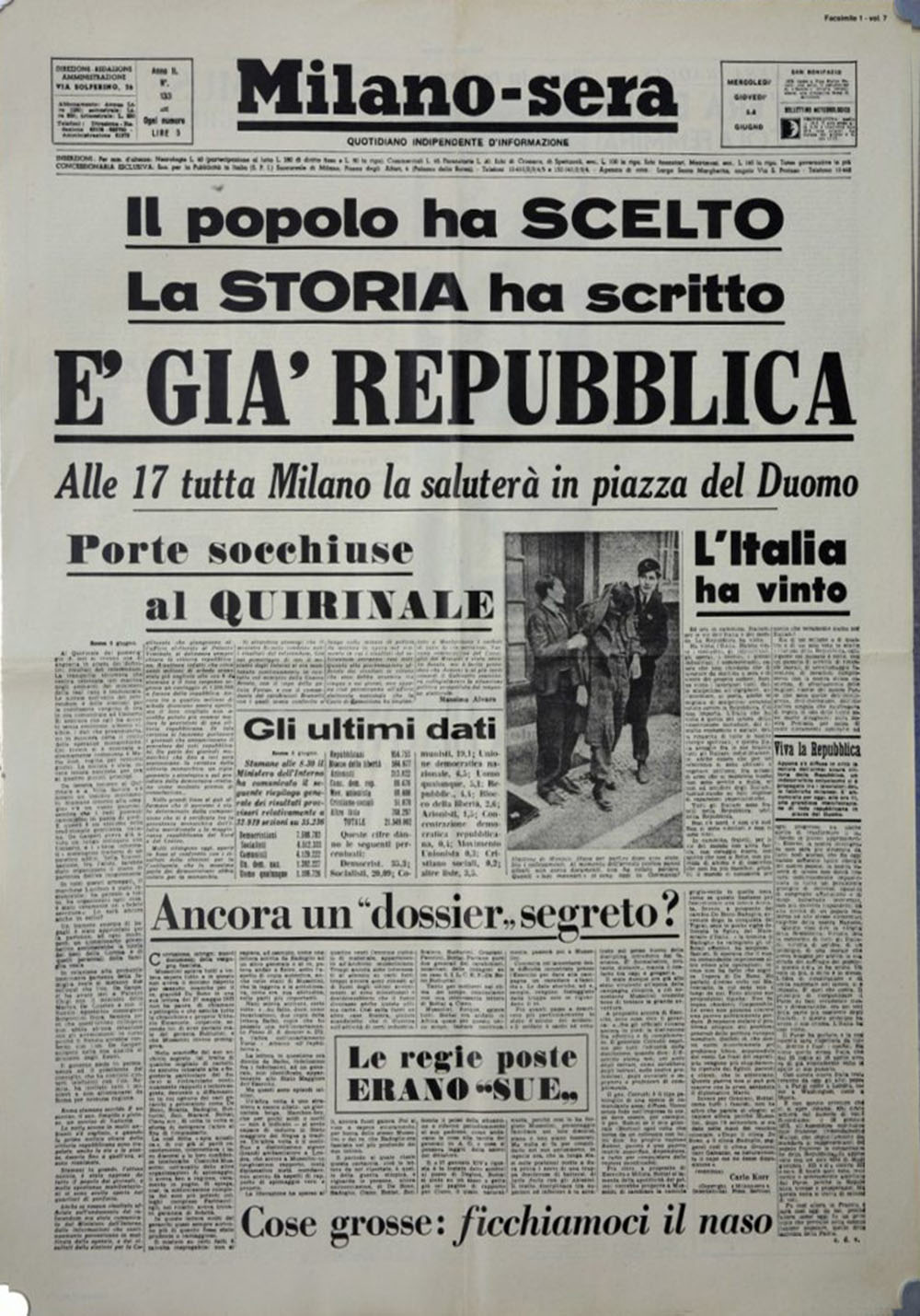 Milano sera 5 giugno 1946