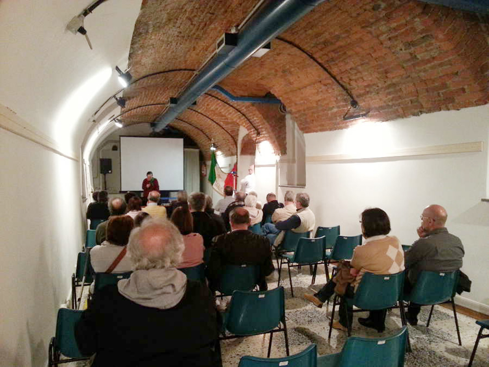 Manifesto dell'evento Partiti per Bergamo
