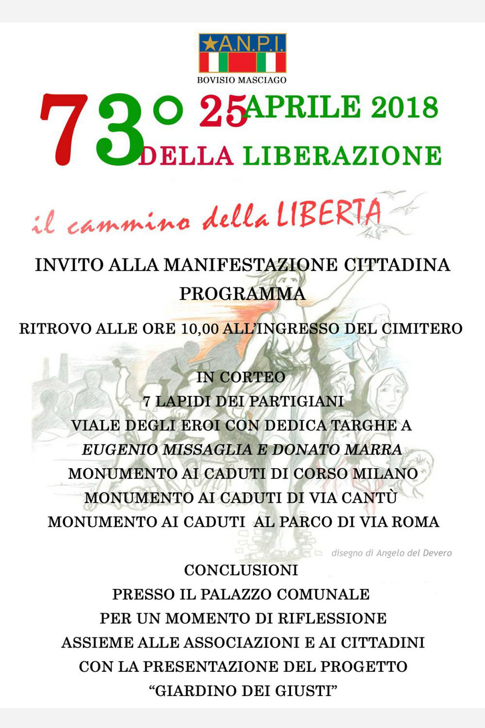 25 Aprile 2019 Manifesto delle celebrazioni