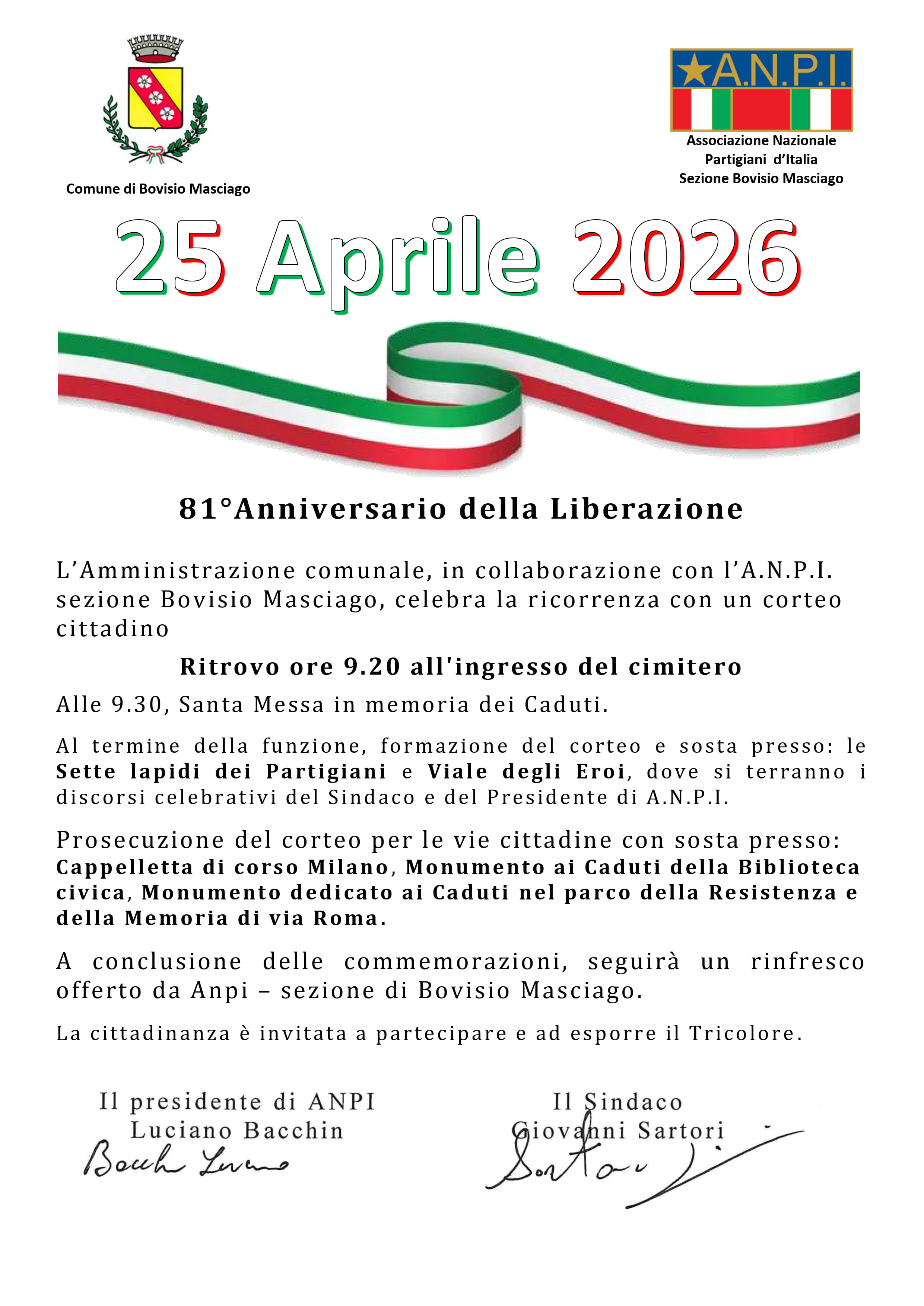 Foto Manifesto commemorazione cittadina