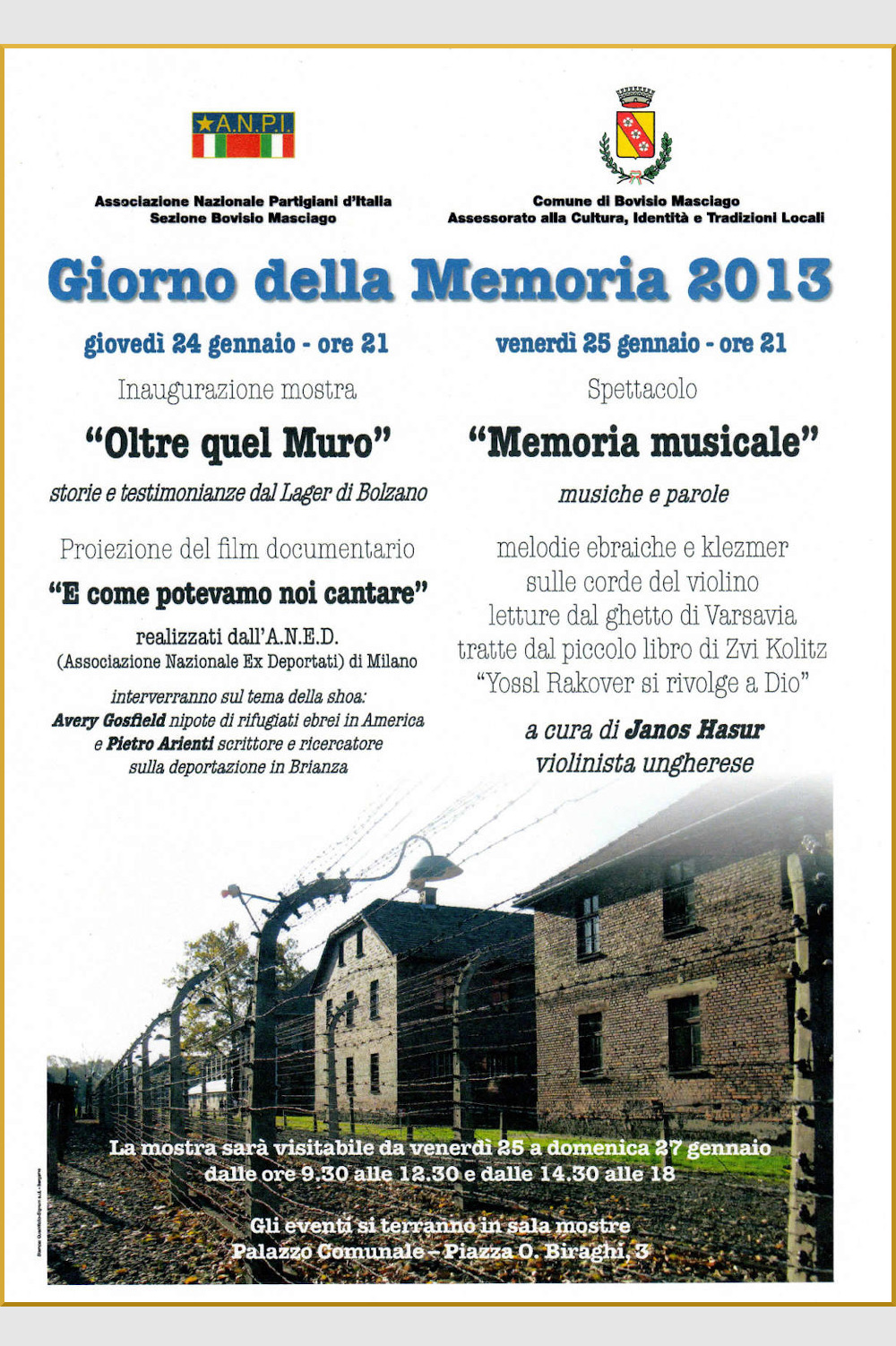 foto Manifesto Giorno della memoria 2013