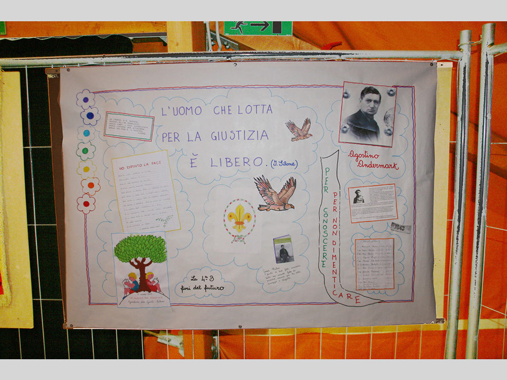 foto manifesti prodotti dai ragazzi della scuola elementare