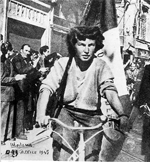 foto Olema Righi alla liberazione di Modena